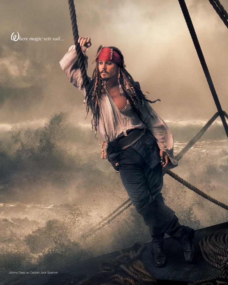 Johnny Depp jako Jack Sparrowfot. Annie Leibovitz